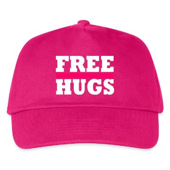 Free Hugs - Kids’ Baseball Cap - fuchsia - Front