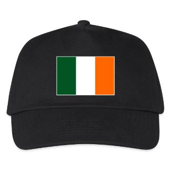 Irland Flagge - Kinder Basecap - Schwarz - Vorne