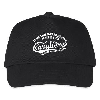 Parfaite Cavalière - Casquette de baseball Enfant - noir - Devant