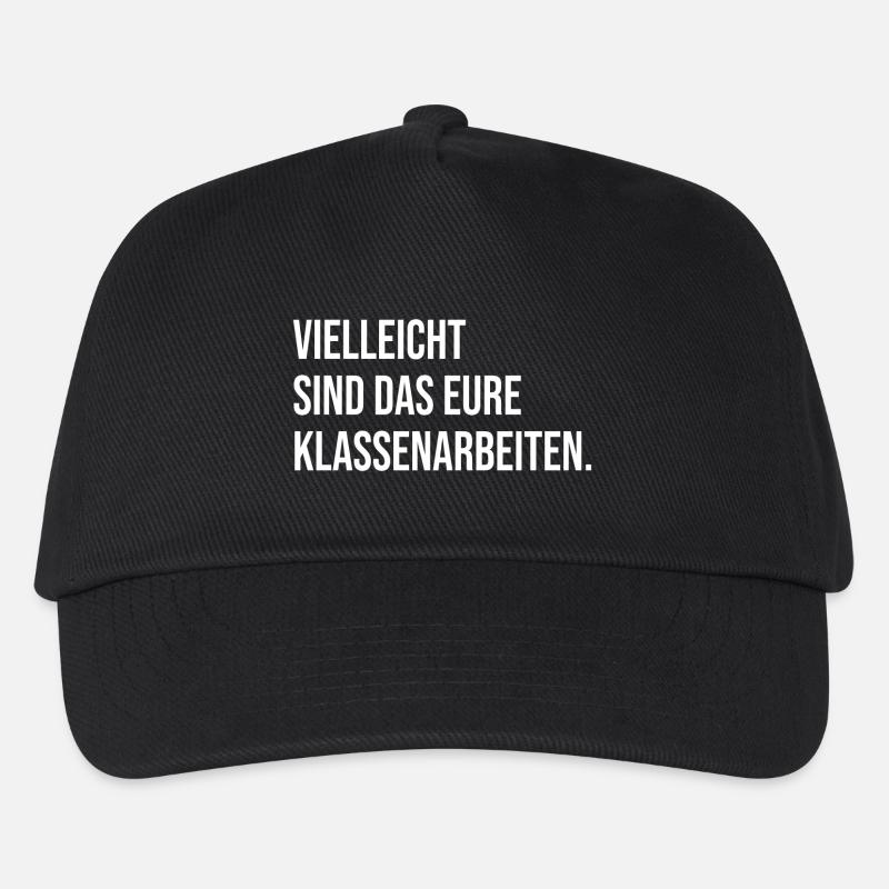 Vielleicht sind das eure Klassenarbeiten (Weiß) - Kinder Basecap - Schwarz