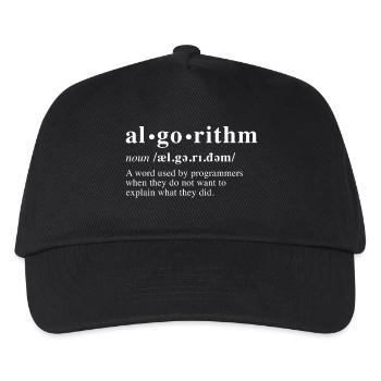 Définition de l’algorithme - Casquette de baseball Enfant - noir - Devant