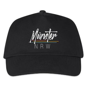 Münster Nrw - Kinder Basecap - Schwarz - Vorne
