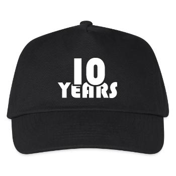 10 Years Birthday Anniversary Club Companies Associations - Kids’ Baseball Cap - black - Front