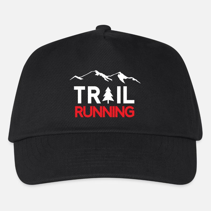 Trailrunning - Kinder Basecap - Schwarz