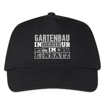 Gartenbau - Genie - Kinder Basecap - Schwarz - Vorne