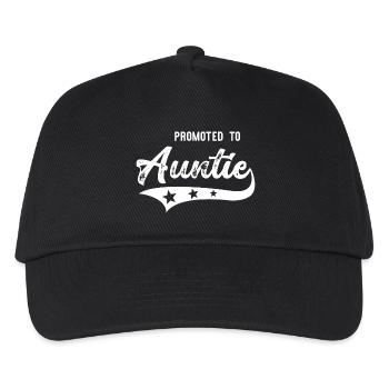 Promoted to Aunt - Kids’ Baseball Cap - black - Front