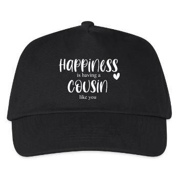 Cousin & Cousin Happiness Cadeau Anniversaire Merci - Casquette de baseball Enfant - noir - Devant