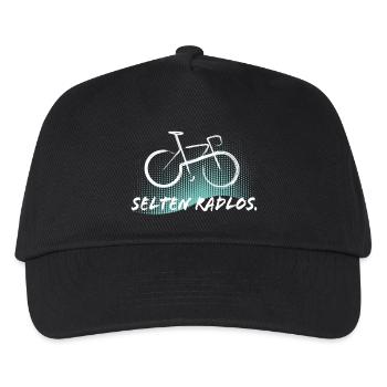 Selten Radlos - Fahrrad - Kinder Basecap - Schwarz - Vorne