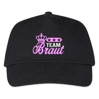 Junggesellinnenabschied - Team Braut JGA Frauen - Kinder Basecap - Schwarz - Vorne