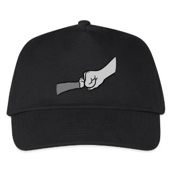 Cat Brofist Fist Pump - Kids’ Baseball Cap - black - Front