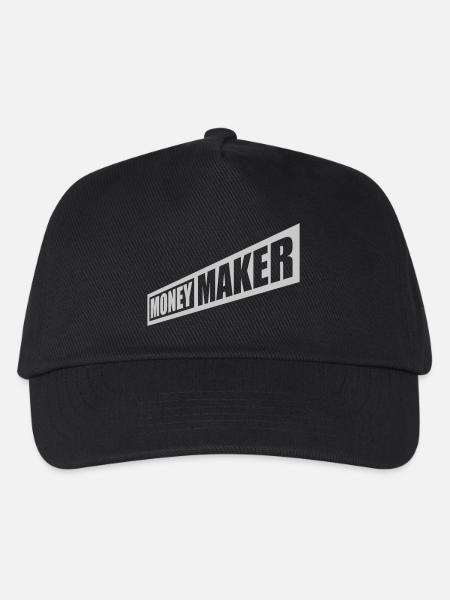 Erfolgreich Money Maker Logo - Kinder Basecap - Schwarz