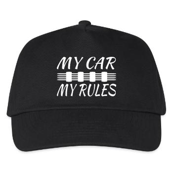 Auto - Kinder Basecap - Schwarz - Vorne