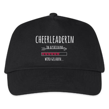Cheerleaderin Cheerleading in Ausbildung Geschenk - Kinder Basecap - Schwarz - Vorne