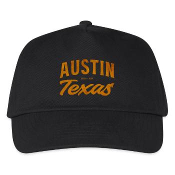 Austin Texas Vintage Lettering - Kids’ Baseball Cap - black - Front