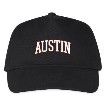 Austin Varsity Arc Font - Kids’ Baseball Cap - black - Front
