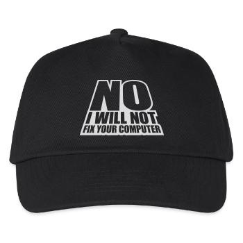 Ne pas réparer votre ordinateur - Casquette de baseball Enfant - noir - Devant