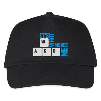 c’est ce qui m’émeut - Casquette de baseball Enfant - noir - Devant