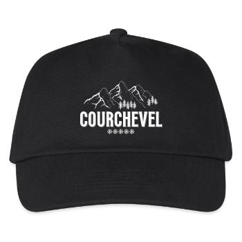 Courchevel, Savoie, station de ski - Casquette de baseball Enfant - noir - Devant