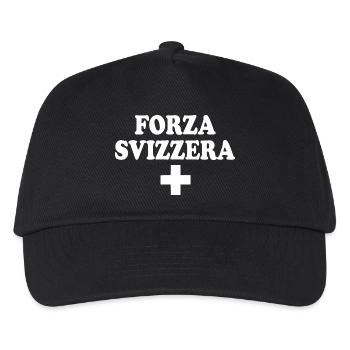 La force suisse - Casquette de baseball Enfant - noir - Devant
