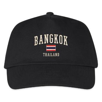 Bangkok Thailand Vintage Logo - Kinder Basecap - Schwarz - Vorne
