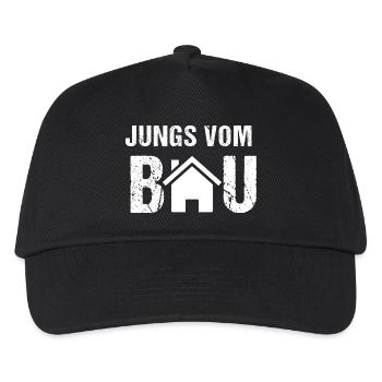 Jungs vom Bau - Kinder Basecap - Schwarz - Vorne
