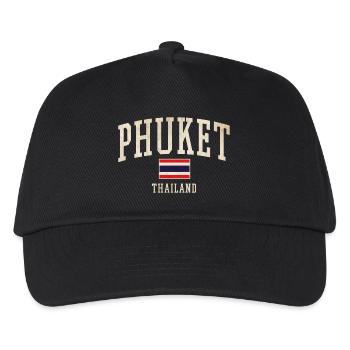 Phuket Thailand Vintage-Logo - Kinder Basecap - Schwarz - Vorne
