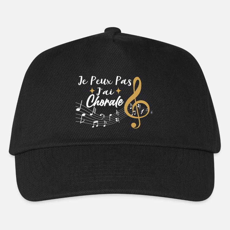 J'Peux Pas J'Ai Chorale Cadeau Chanteur De Choeur - Casquette de baseball Enfant - noir