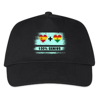 L’Espagne et la Bolivie font 100% de génie - Casquette de baseball Enfant - noir - Devant