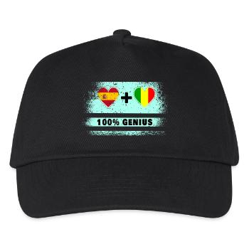 L’Espagne et le Mali font preuve de génie à 100% - Casquette de baseball Enfant - noir - Devant