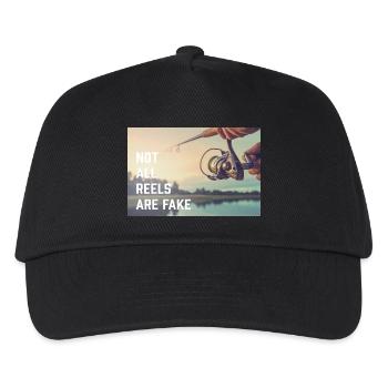not all reels - Kinder Basecap - Schwarz - Vorne