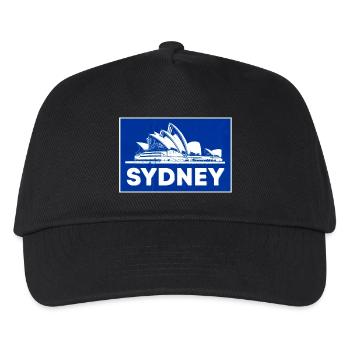 Silhouette bleue de l’Opéra de Sydney - Casquette de baseball Enfant - noir - Devant