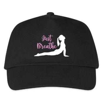 Yoga Geschenkidee - Namaste - Kinder Basecap - Schwarz - Vorne
