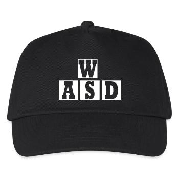 W A S D - Kinder Basecap - Schwarz - Vorne