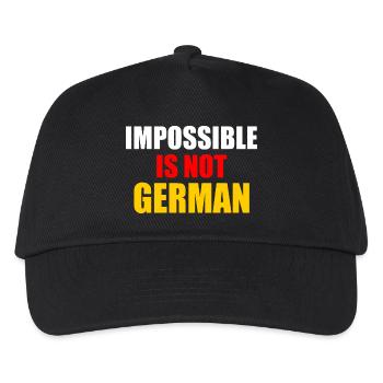 impossible is not german - Allemagne - Casquette de baseball Enfant - noir - Devant