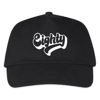 Eighty 80th Birthday Men Women 80 Years Old - Kids’ Baseball Cap - black - Front