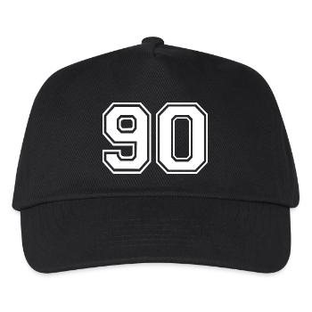 90 - Kids’ Baseball Cap - black - Front