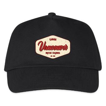 Vancouver Vintage City Label - Kids’ Baseball Cap - black - Front