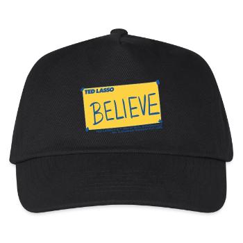 Ted Lasso Believe Écriture Bleue Et Jaune - Casquette de baseball Enfant - noir - Devant
