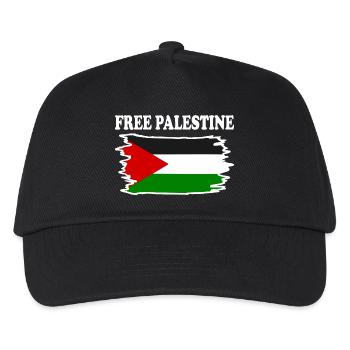 Free palestine - Kinder Basecap - Schwarz - Vorne