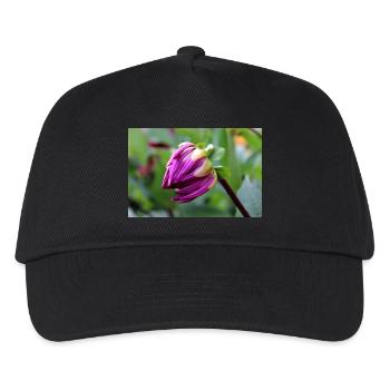 Fleur de Dahlia rouge violet, fleur - Casquette de baseball Enfant - noir - Devant