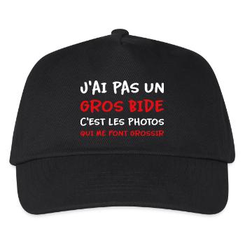 J’ai pas un gros bide les photos qui font grossir - Casquette de baseball Enfant - noir - Devant