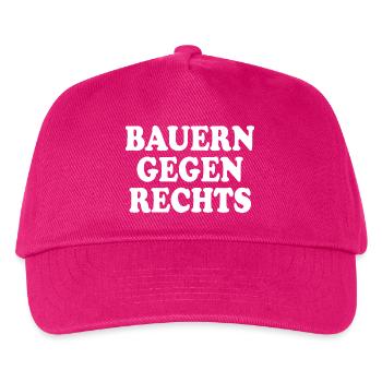 bauern gegen rechts - Kinder Basecap - Fuchsia - Vorne
