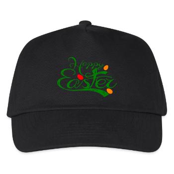 Happy Easter Osterfest - Kinder Basecap - Schwarz - Vorne