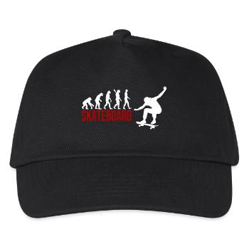Evolution Skateboard - Kinder Basecap - Schwarz - Vorne