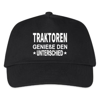 Traktor - Kinder Basecap - Schwarz - Vorne