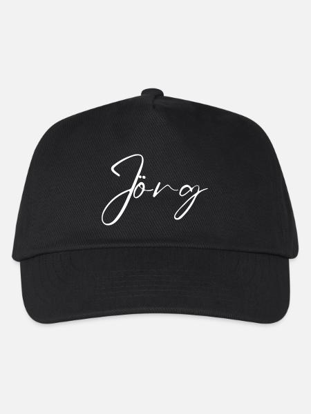 Jörg Name T-Shirt Geschenk Für Männer - Kinder Basecap - Schwarz