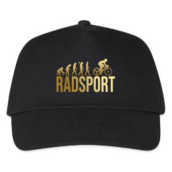 Evolution Radsport - Kinder Basecap - Schwarz - Vorne