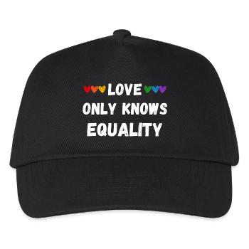 Love only knows equality - Kids’ Baseball Cap - black - Front