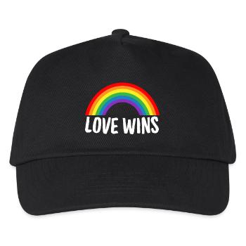 Love wins - Kids’ Baseball Cap - black - Front