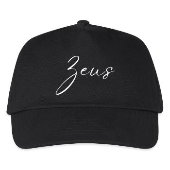 Zeus Name T-Shirt Geschenk Für Männer - Kinder Basecap - Schwarz - Vorne